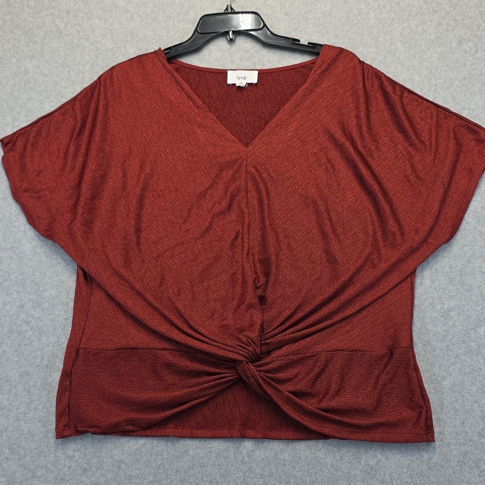 Fyve Women's Rust Knot Front Top